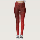 Annahme | Red Eclectic Boho Pattern Leggings (Vorderseite)