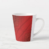 Annahme | Red Eclectic Boho Pattern Milchtasse (Rechts)