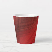 Annahme | Red Eclectic Boho Pattern Milchtasse (Vorderseite)