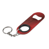 Annahme | Red Eclectic Boho Pattern Mini Flaschenöffner (Vorderseite Schrägansicht)