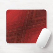 Annahme | Red Eclectic Boho Pattern Mousepad (Mit Mouse)