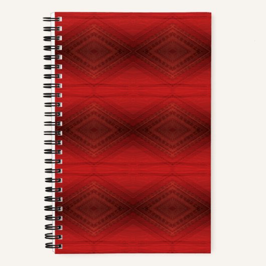 Annahme | Red Eclectic Boho Pattern Notizblock (Vorderseite)
