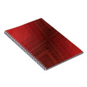 Annahme | Red Eclectic Boho Pattern Notizblock (Rechte Seite)