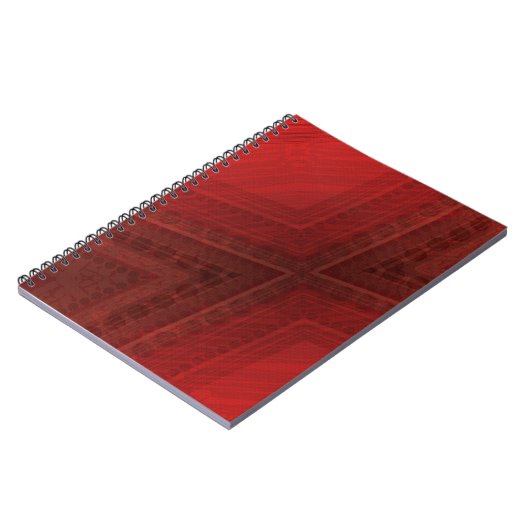 Annahme | Red Eclectic Boho Pattern Notizblock (Linke Seite)