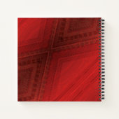 Annahme | Red Eclectic Boho Pattern Notizblock (Rückseite)