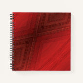 Annahme | Red Eclectic Boho Pattern Notizblock (Vorderseite)