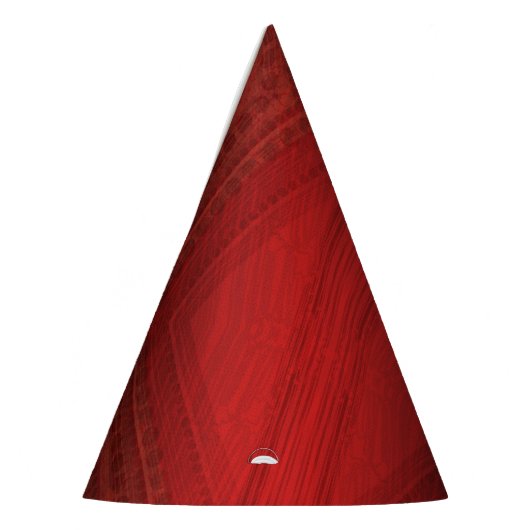 Annahme | Red Eclectic Boho Pattern Partyhütchen (Links)