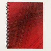 Annahme | Red Eclectic Boho Pattern Planer (Vorderseite)