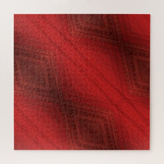 Annahme | Red Eclectic Boho Pattern Puzzle (Horizontal)