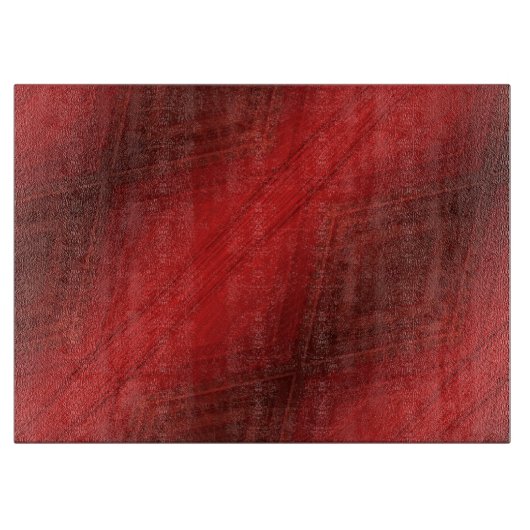 Annahme | Red Eclectic Boho Pattern Schneidebrett (Vorderseite)