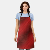Annahme | Red Eclectic Boho Pattern Schürze (Getragen)