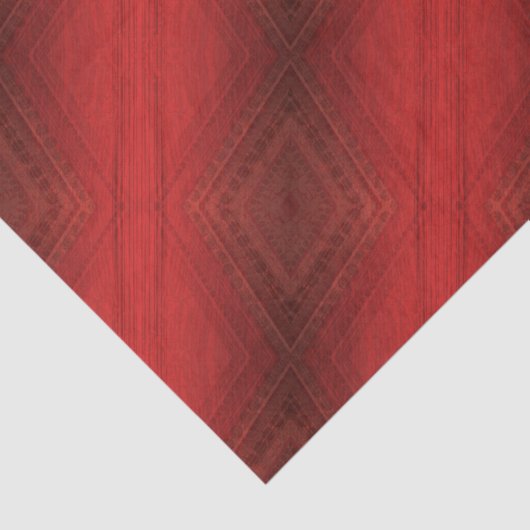 Annahme | Red Eclectic Boho Pattern Seidenpapier (Ausschnitt)