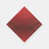 Annahme | Red Eclectic Boho Pattern Serviette (Ecke)