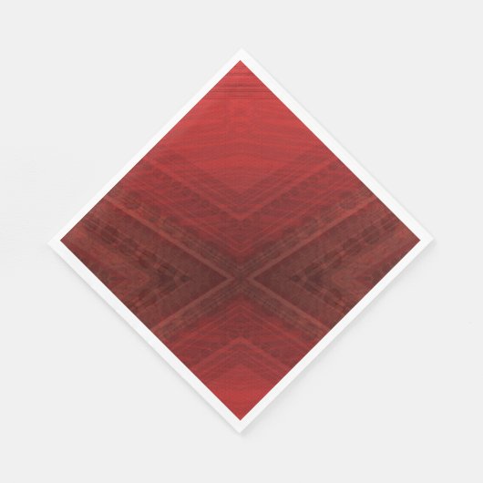 Annahme | Red Eclectic Boho Pattern Serviette (Ecke)