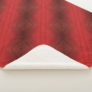 Annahme   Red Eclectic Boho Pattern Sherpadecke