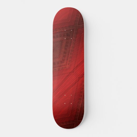 Annahme | Red Eclectic Boho Pattern Skateboard (Vorderseite)