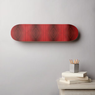 Annahme Red Eclectic Boho Pattern Skateboard