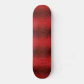 Annahme | Red Eclectic Boho Pattern Skateboard (Vorderseite)