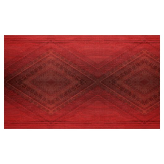 Annahme | Red Eclectic Boho Pattern Stoff (Fat Quarter (45,7 x 55,9 cm))