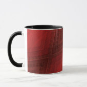 Annahme | Red Eclectic Boho Pattern Tasse (Links)