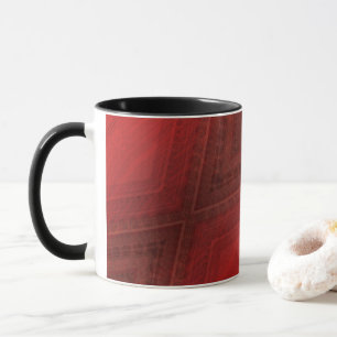 Annahme   Red Eclectic Boho Pattern Tasse