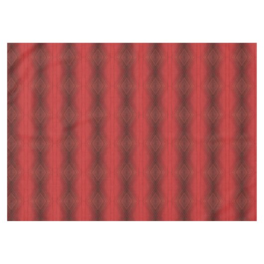 Annahme | Red Eclectic Boho Pattern Tischdecke (Vorderseite (Horizontal))