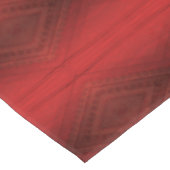 Annahme | Red Eclectic Boho Pattern Tischdecke (Schrägansicht)