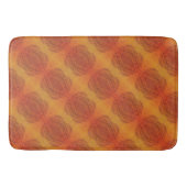 Annahme | Red Orange Yellow Boho Medallions Badematte (Vorderseite)