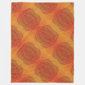 Annahme | Red Orange Yellow Boho Medallions Fleecedecke (Vorderseite)