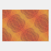 Annahme | Red Orange Yellow Boho Medallions Geschenkpapier Set (Vorderseite 2)