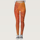 Annahme | Red Orange Yellow Boho Medallions Leggings (Vorderseite)