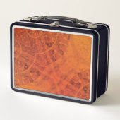 Annahme | Red Orange Yellow Boho Medallions Metall Brotdose (Vorderseite)