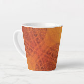 Annahme | Red Orange Yellow Boho Medallions Milchtasse (Linke Ecke)