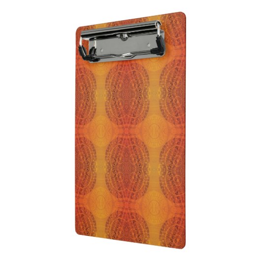 Annahme | Red Orange Yellow Boho Medallions Mini Klemmbrett (Gewinkelt2)