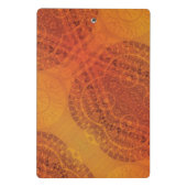 Annahme | Red Orange Yellow Boho Medallions Mini Klemmbrett (Rückseite)
