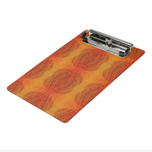 Annahme   Red Orange Yellow Boho Medallions Mini Klemmbrett
