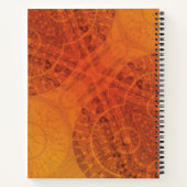 Annahme | Red Orange Yellow Boho Medallions Notizblock (Rückseite)