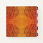Annahme | Red Orange Yellow Boho Medallions Notizblock (Rückseite)