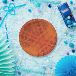 Annahme Red Orange Yellow Boho Medallions Pappteller