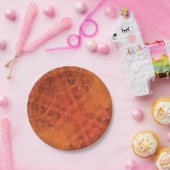 Annahme | Red Orange Yellow Boho Medallions Pappteller (Party)