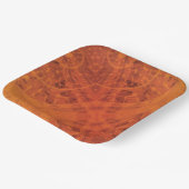 Annahme | Red Orange Yellow Boho Medallions Pappteller (Gewinkelt)