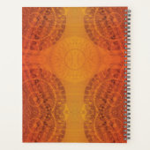 Annahme | Red Orange Yellow Boho Medallions Planer (Rückseite)