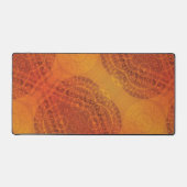 Annahme | Red Orange Yellow Boho Medallions Schreibtischunterlage (Vorderseite)
