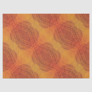 Annahme Red Orange Yellow Boho Medallions Seidenpapier