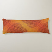 Annahme | Red Orange Yellow Boho Medallions Seitenschläferkissen (Rückseite)