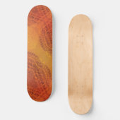 Annahme | Red Orange Yellow Boho Medallions Skateboard (Vorderseite)