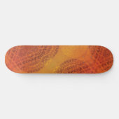 Annahme | Red Orange Yellow Boho Medallions Skateboard (Horizontal)