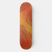 Annahme | Red Orange Yellow Boho Medallions Skateboard (Vorderseite)