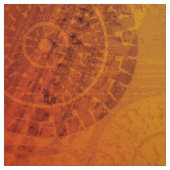Annahme | Red Orange Yellow Boho Medallions Stoff (Muster)