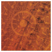 Annahme | Red Orange Yellow Boho Medallions Stoff (Nahaufnahme)